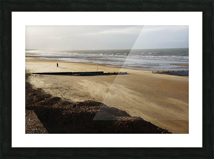 Normandy beach Picture Frame print