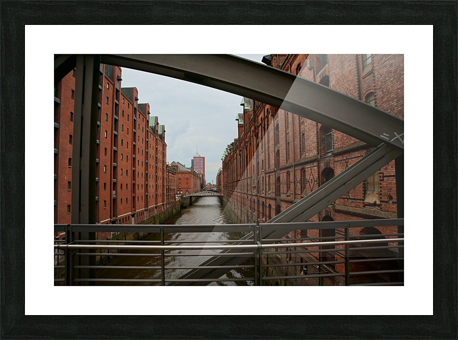 Hamburg canals Picture Frame print