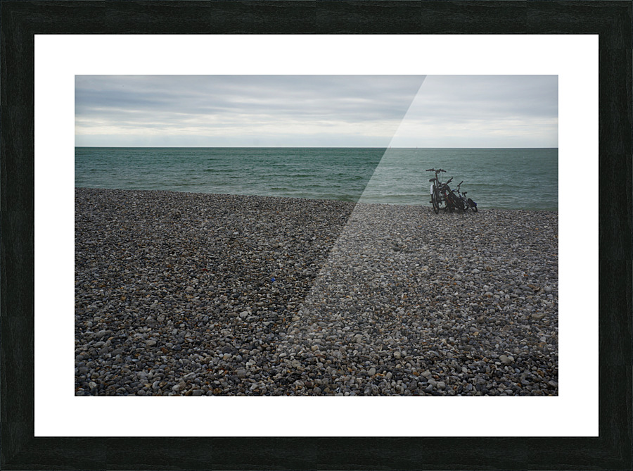 Normandy beach Picture Frame print