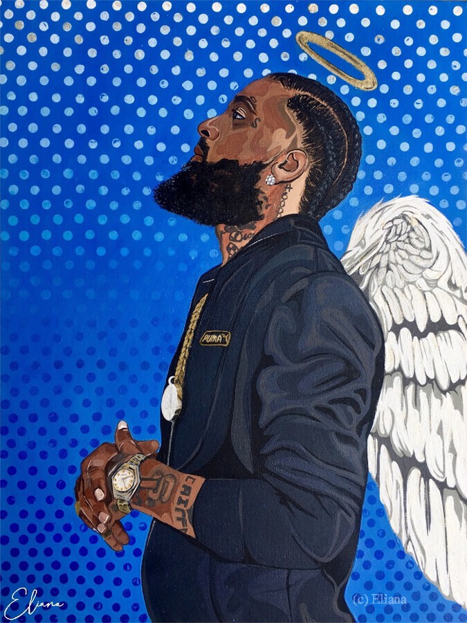 Nipsey Hussle by Eliana Wall Art
