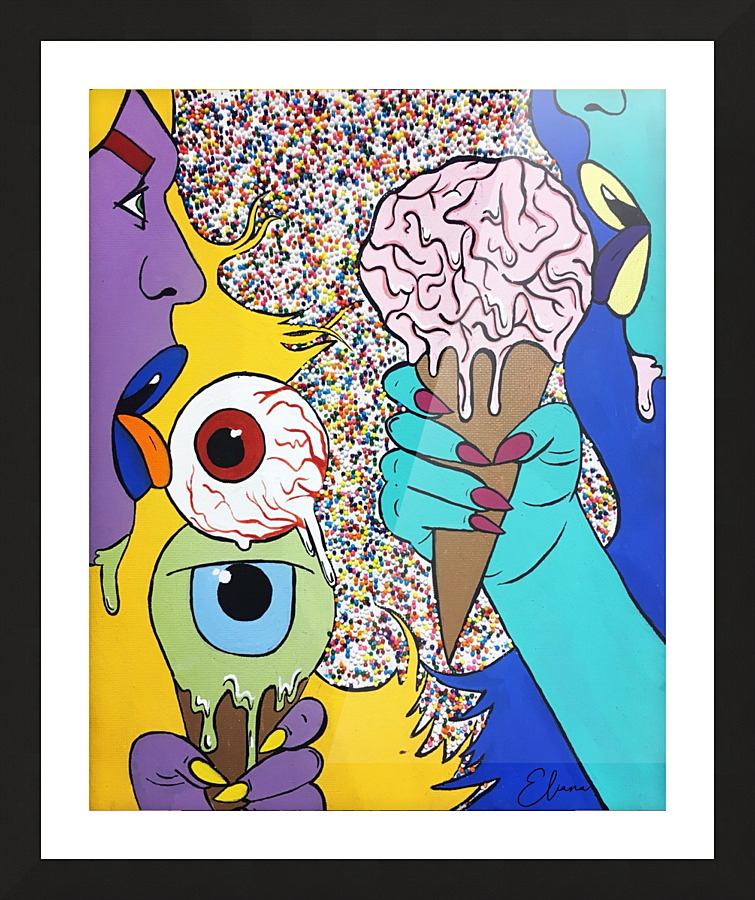 Eye Scream   Picture Frame print