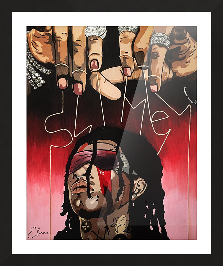 Slimey  Picture Frame print