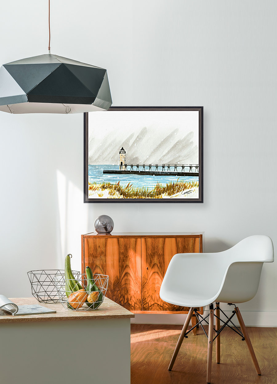 Winter Lighthouse Reproduction