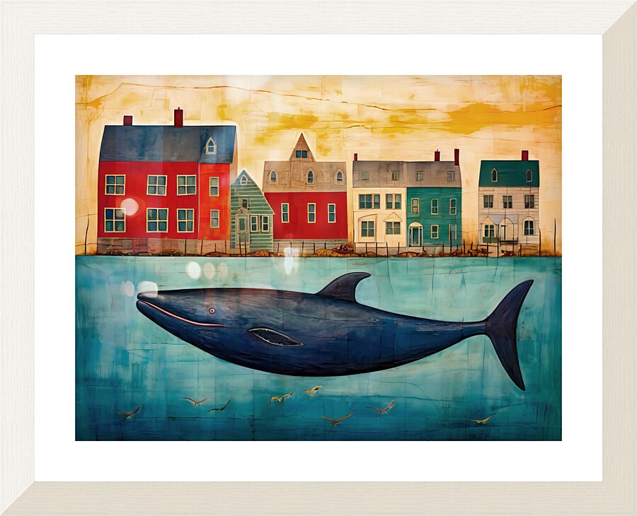 Whale Breach  21 Picture Frame print