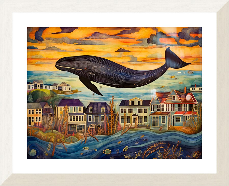 Whale Breach  26 Picture Frame print