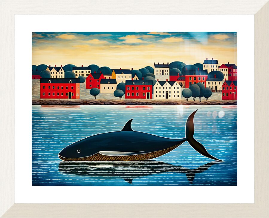 Whale Breach  3 Picture Frame print
