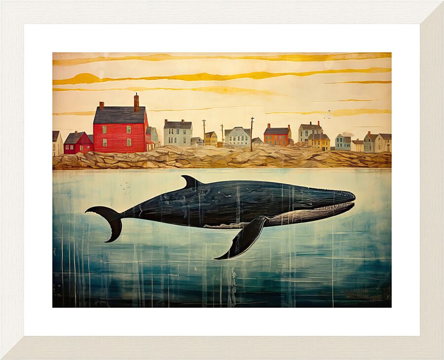 Whale Breach  25 Picture Frame print
