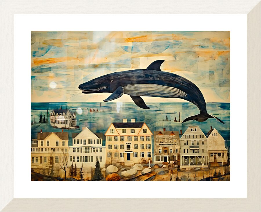 Whale Breach  11 Picture Frame print