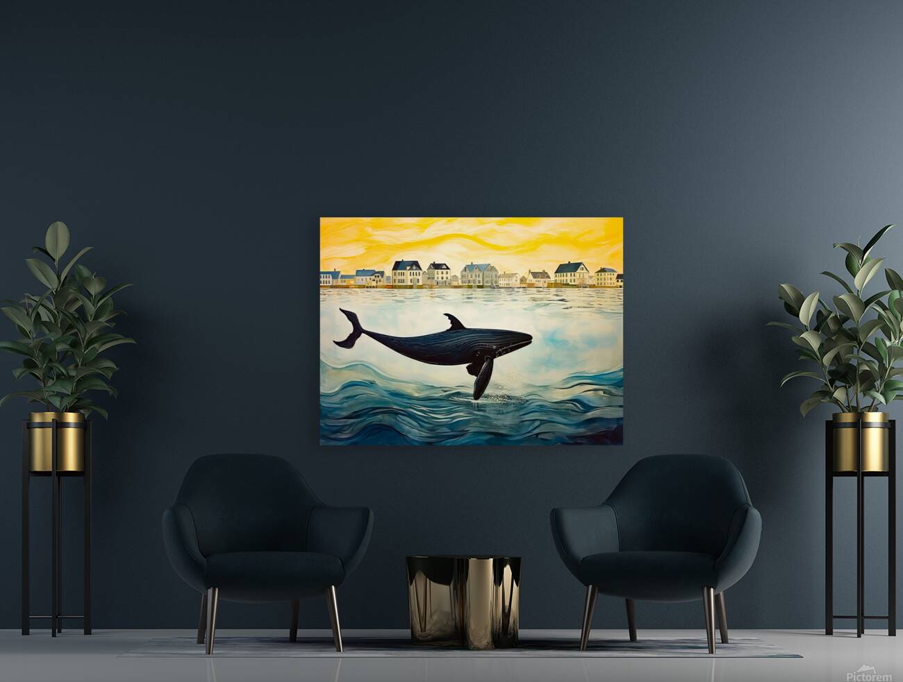 Whale Breach Reproduction