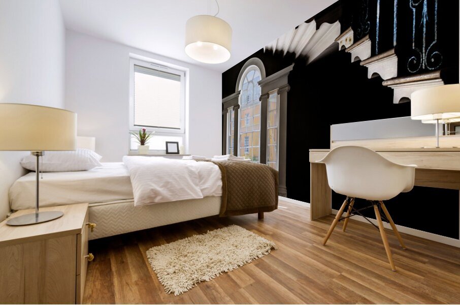 Window and Staircase Mural print