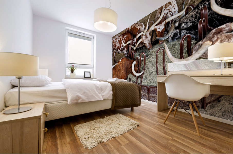 Longhorns Mural print