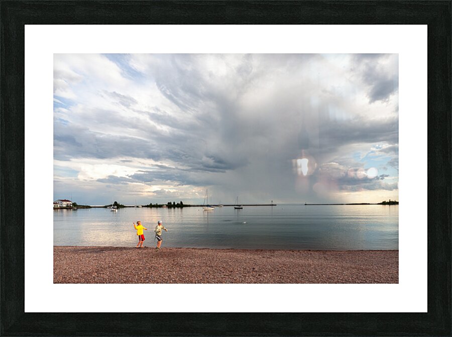 Skimming Stones Picture Frame print
