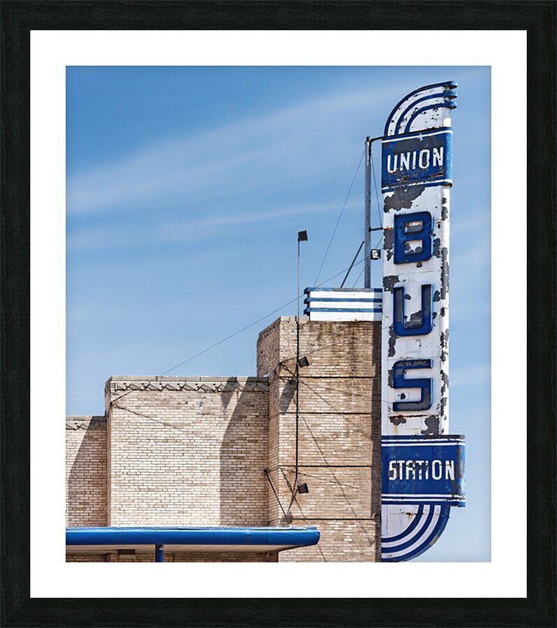 Bus Station Picture Frame print