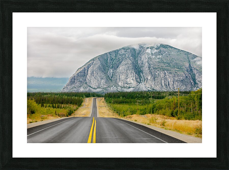 Road & Mountain Picture Frame print