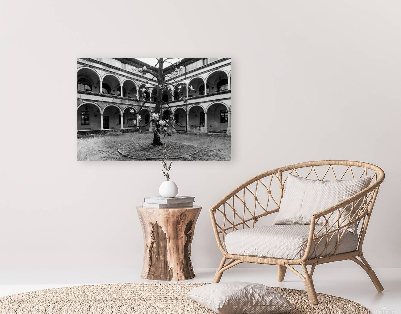 Tree in a Courtyard Reproduction