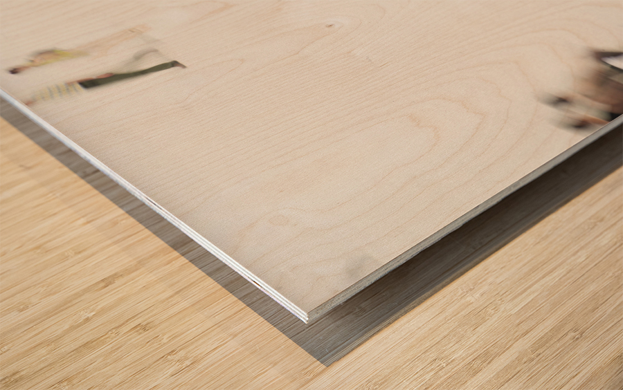 Walking in the Park Wood print