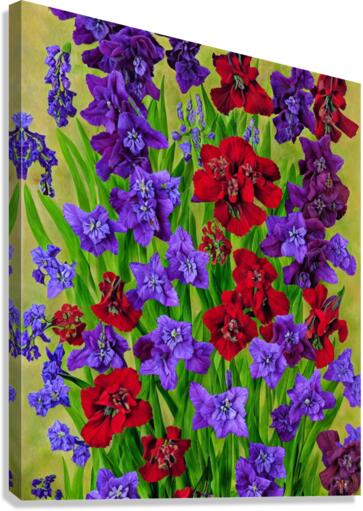 Vibrant Red Flowers Canvas Print