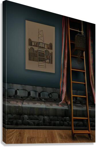 Romantic Ladder Portrait Canvas Print