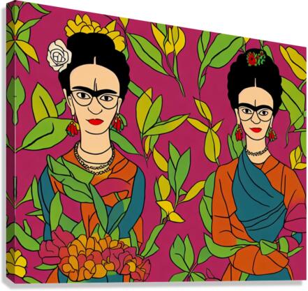 Frida Pop Art Canvas Print