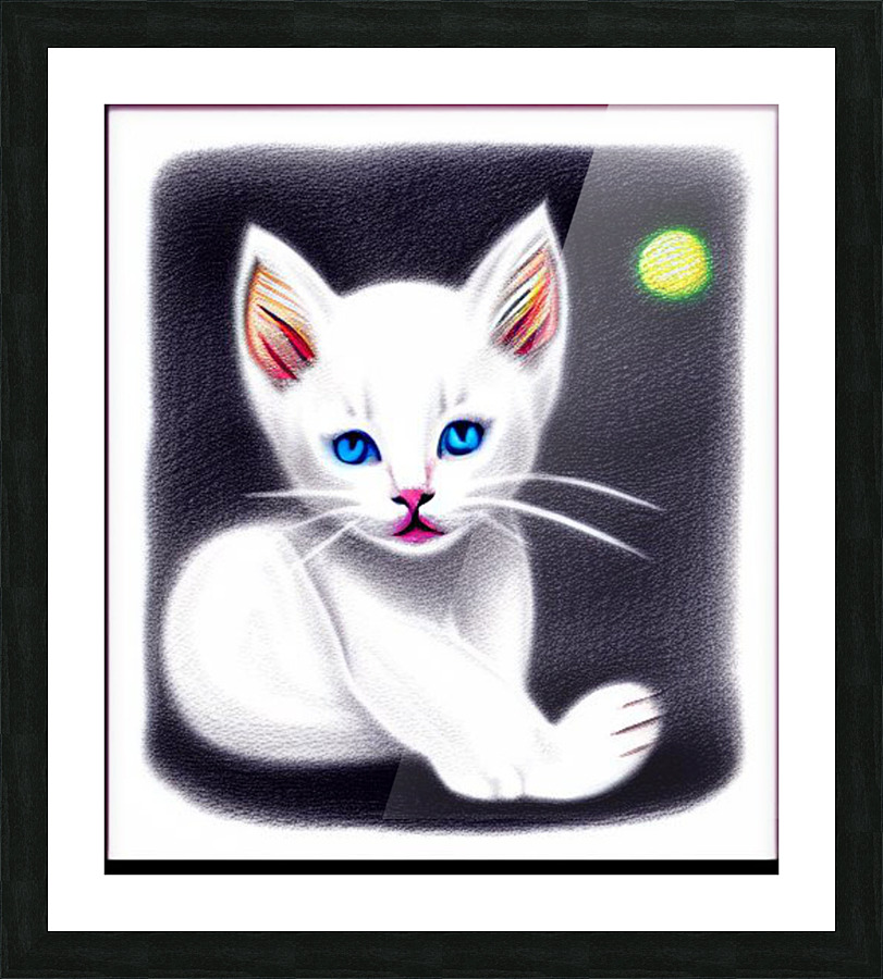 Celestial Cat Picture Frame print