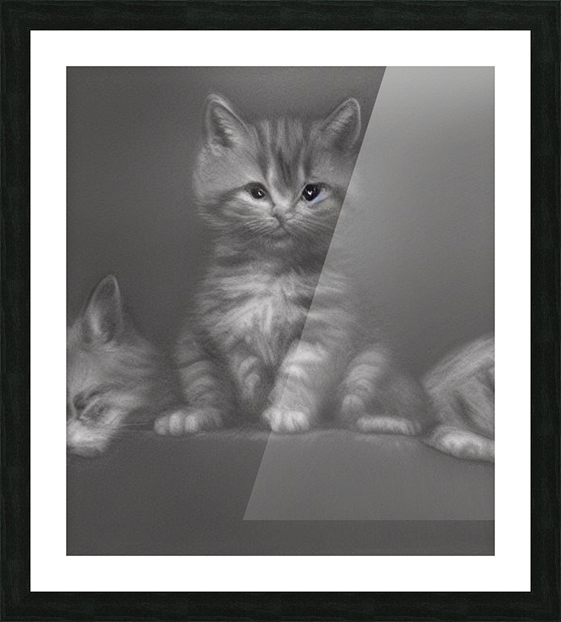 Royal Kitten Picture Frame print