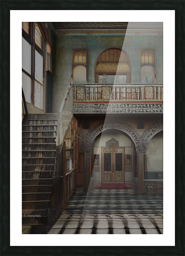 Moroccan Library Picture Frame print