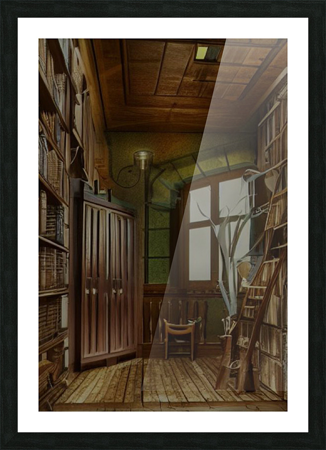 Enchanted Library Picture Frame print