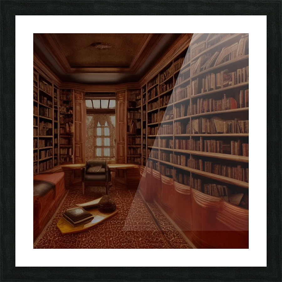 Morroccan Theme Library Picture Frame print
