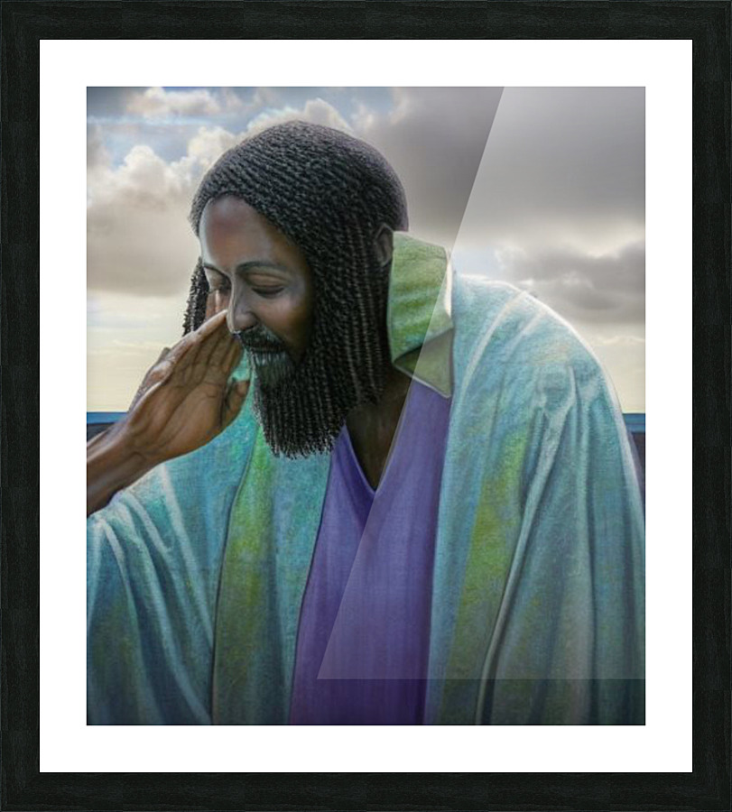 Black God Picture Frame print