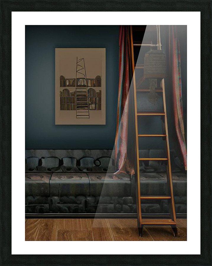 Romantic Ladder Portrait Picture Frame print