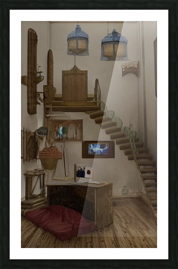 Swirly Staircase Picture Frame print