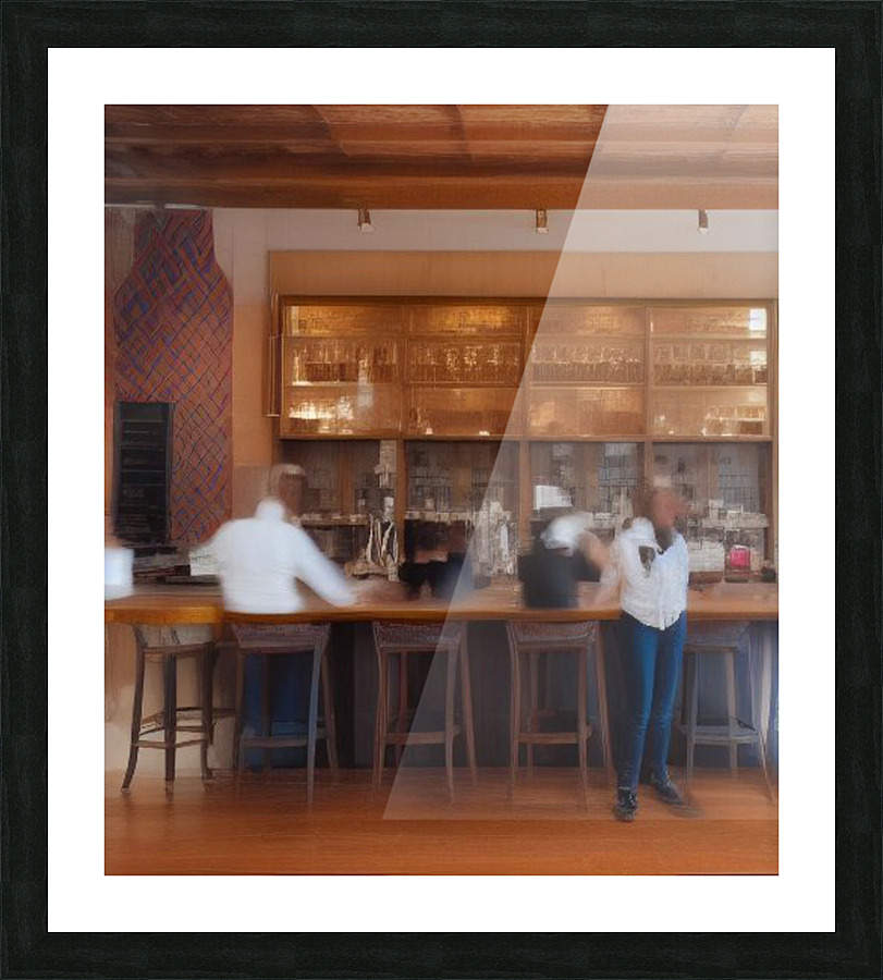 Artistic Bar Picture Frame print