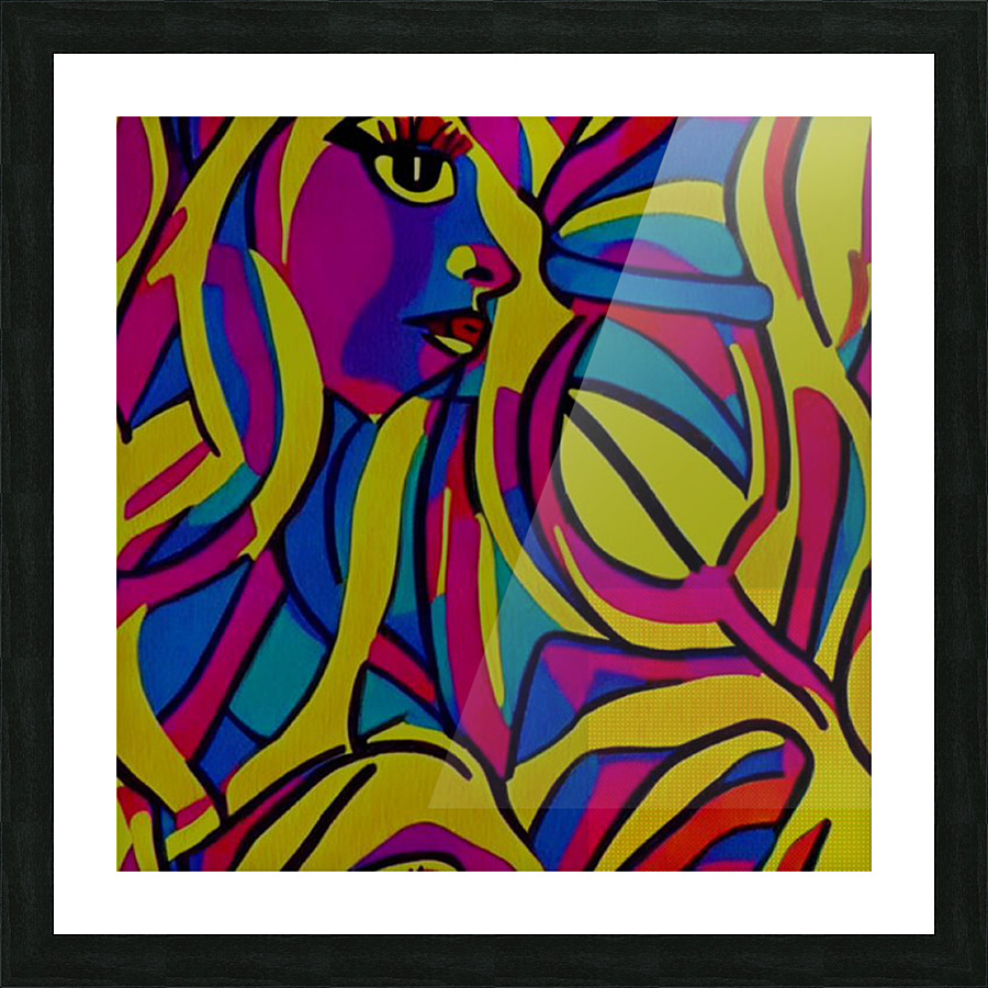 Abstract Curves Picture Frame print