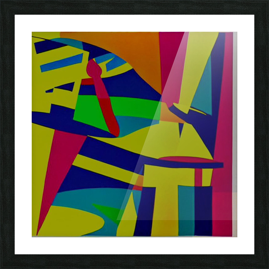 Abstract Shapes Picture Frame print