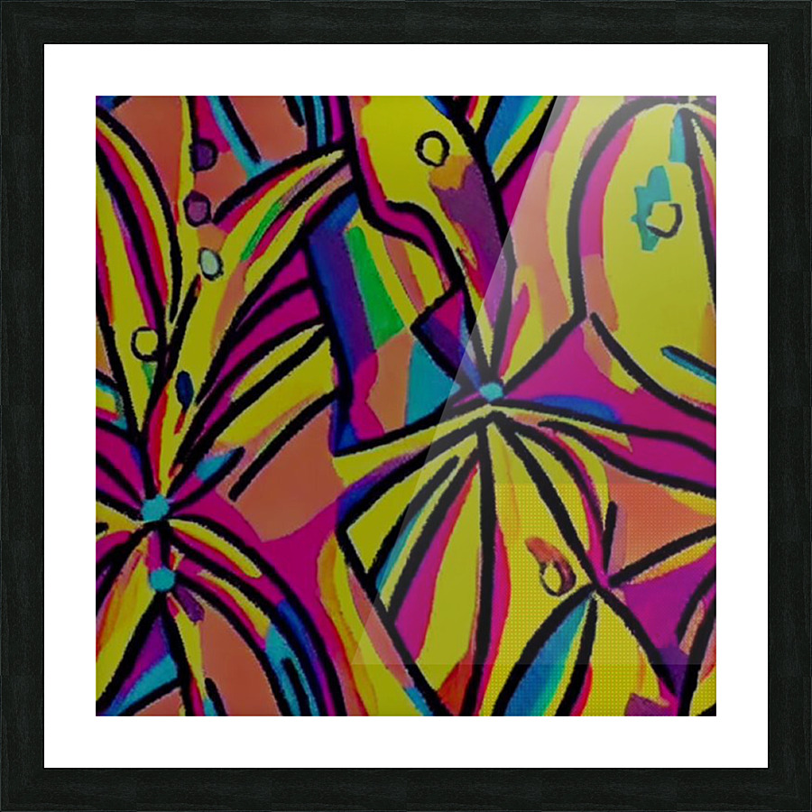 Tropical Abstract Picture Frame print