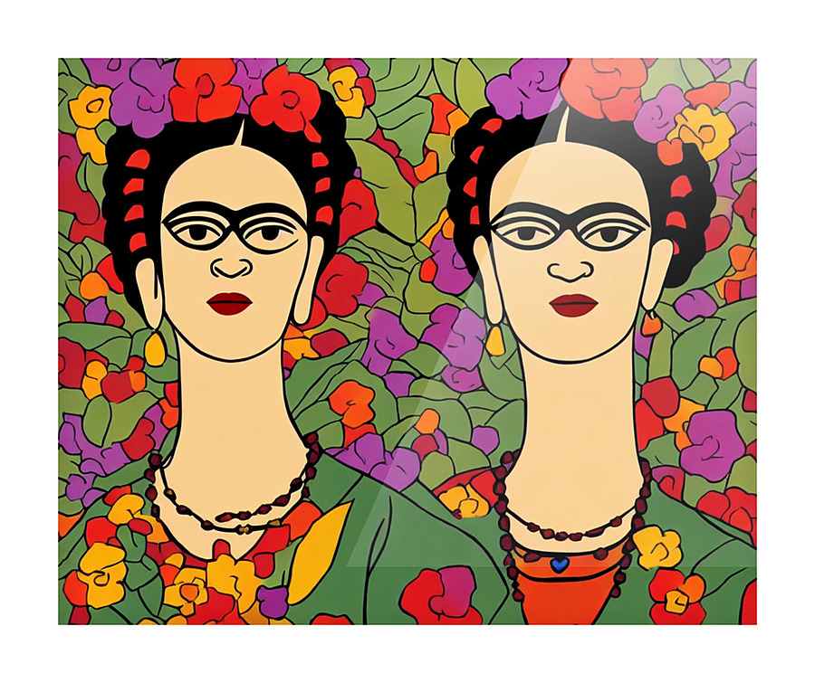 Frida Pop Art Picture Frame print
