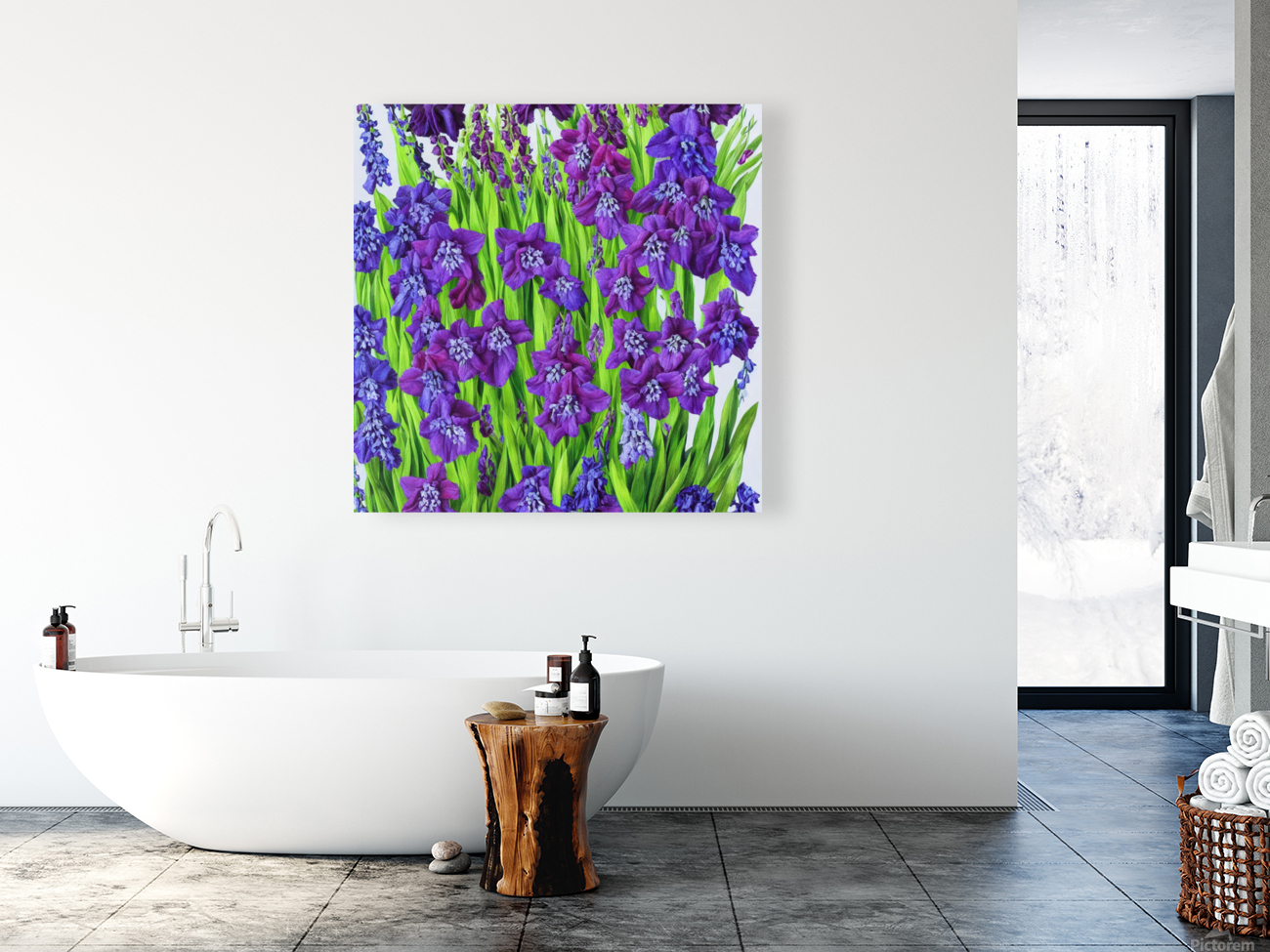 Violet Tones Monochromatic Reproduction
