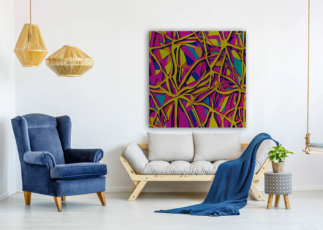 Burgundy Abstract Reproduction