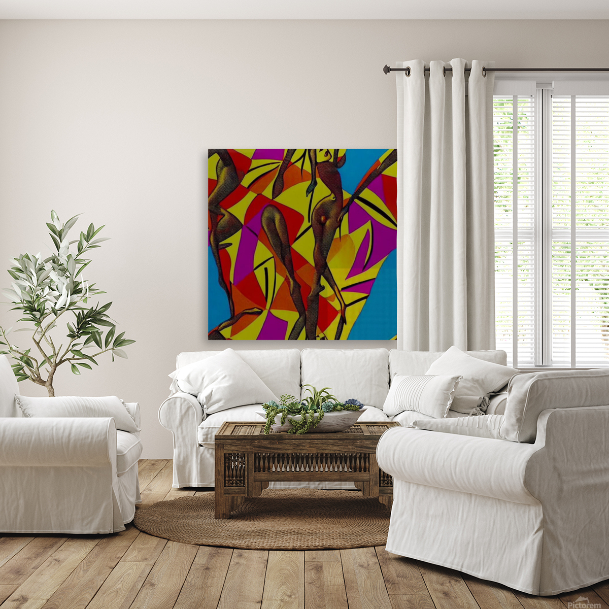 Abstract Bold Colors Reproduction