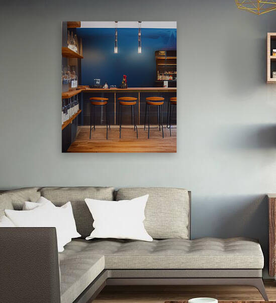 Moody Blue Bar Reproduction