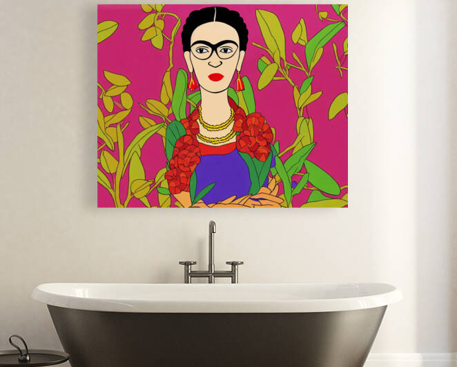 Frida Kahlo Self Portrait by Ladybug