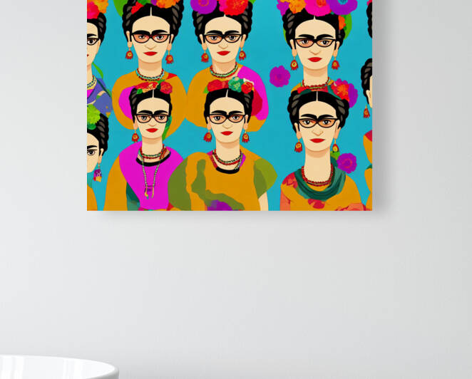 Frida Kahlo Pop Art by Ladybug