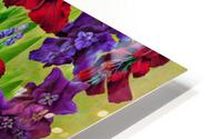 Vibrant Red Flowers HD Metal print