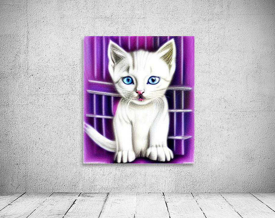 White Kitten Wall Preview