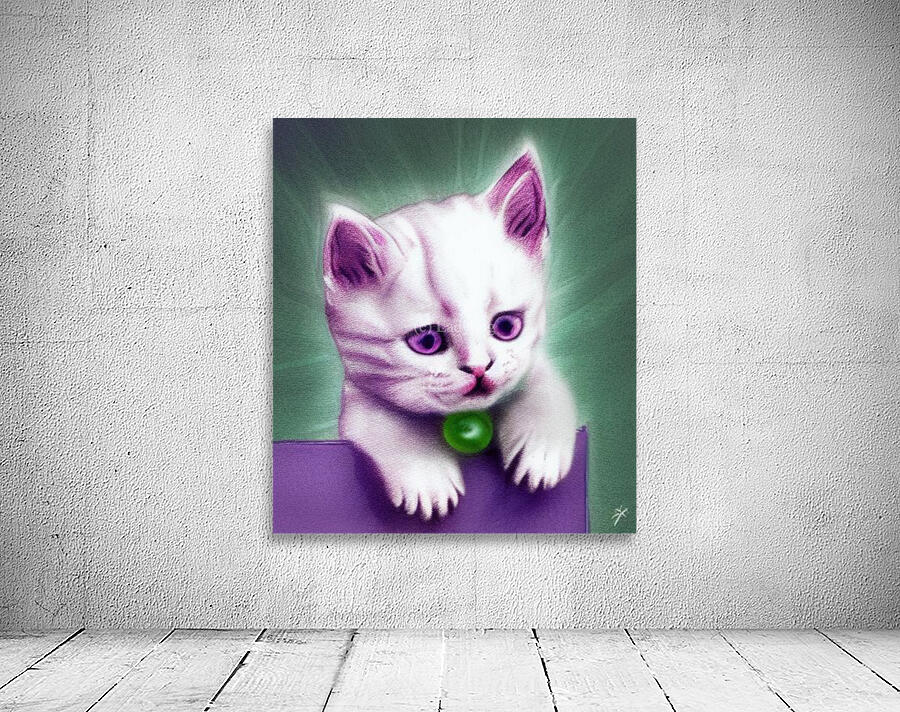 Purple Kitten Wall Preview