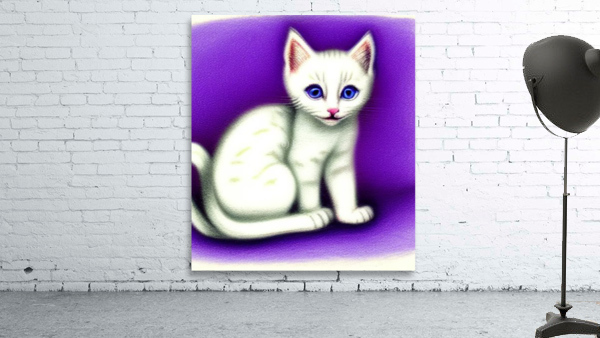 White Kitten Wall Preview