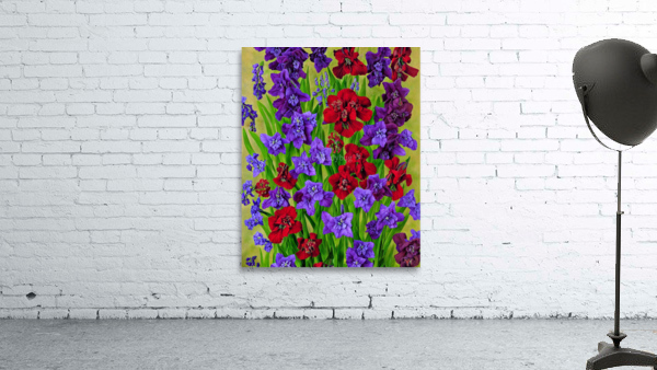 Vibrant Red Flowers Wall Preview