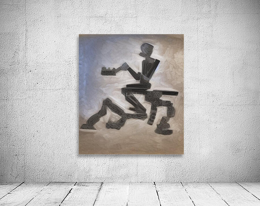 Abstract Black Motorcycle Wall Preview