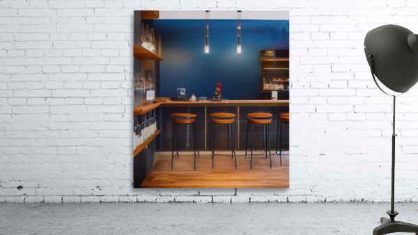 Moody Blue Bar Wall Preview