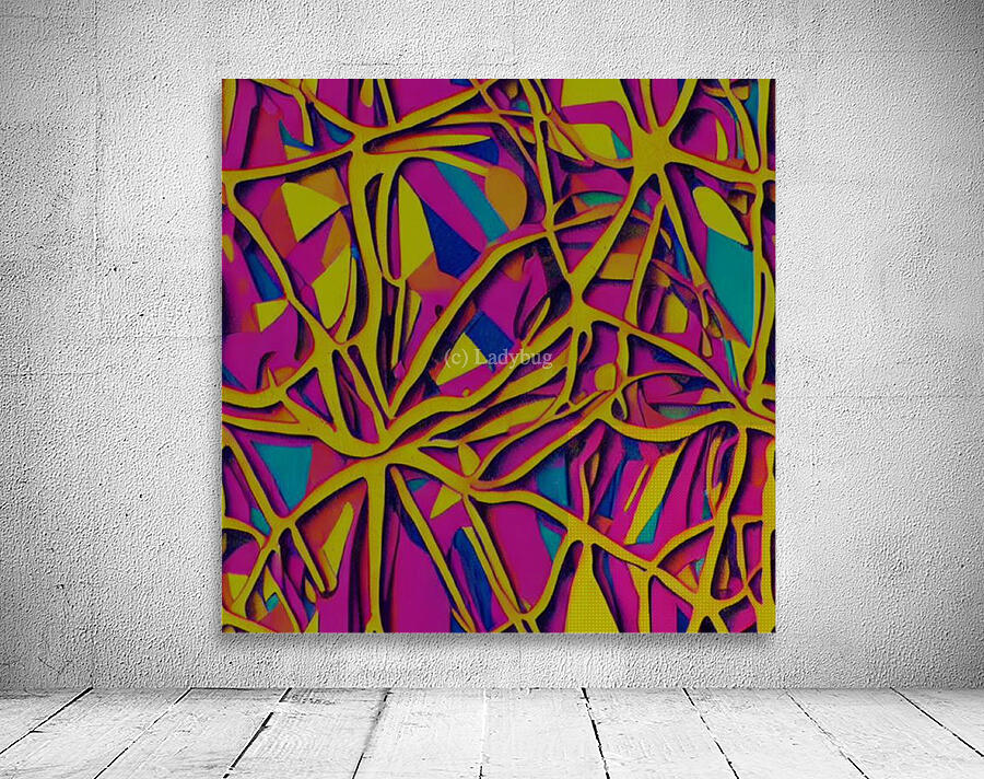 Burgundy Abstract Wall Preview